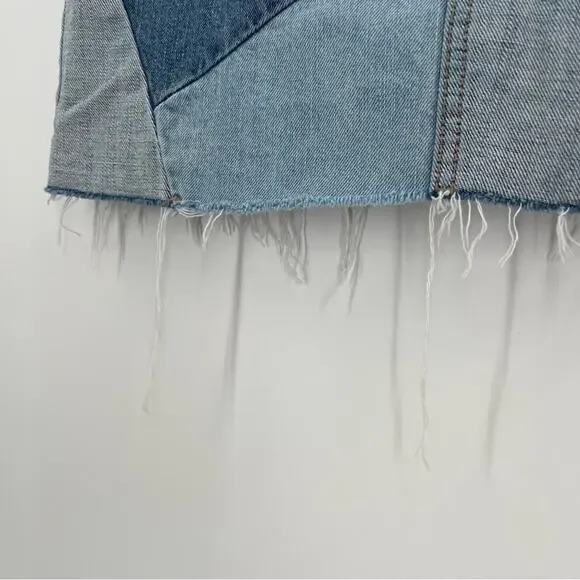 GARAGE DENIM Mini Jean Skirt PETITE Small SP - Picture 2 of 5